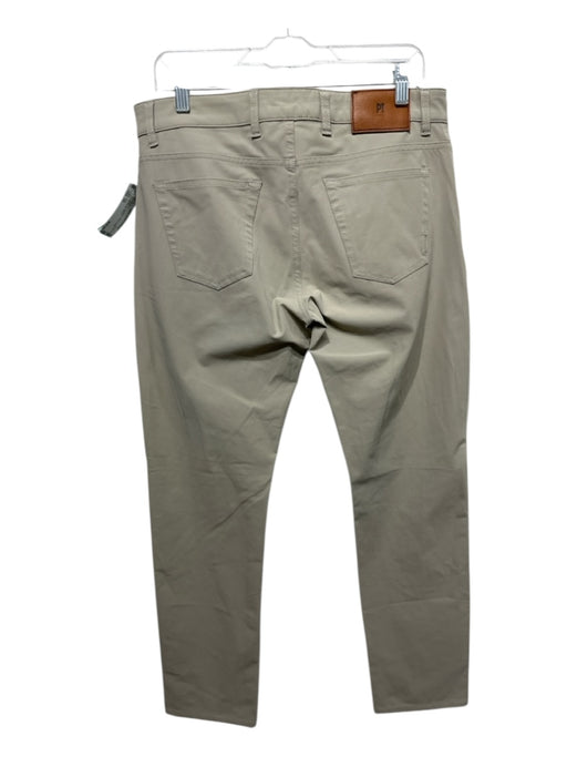 PT01 Size 34 Beige Synthetic Solid Khakis Men's Pants Beige / 34