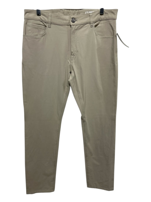 PT01 Size 34 Beige Synthetic Solid Khakis Men's Pants Beige / 34