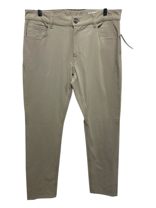 PT01 Size 34 Beige Synthetic Solid Khakis Men's Pants Beige / 34