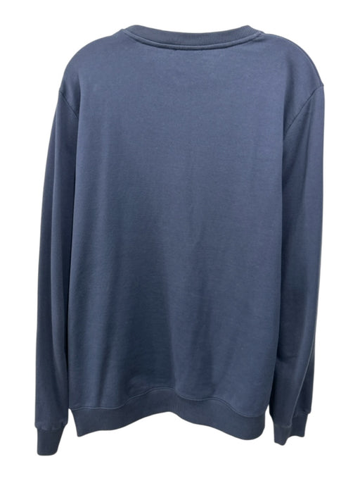 APC Size XXL Navy & White Cotton Graphic Men's Sweatshirt Navy & White / XXL