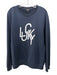 APC Size XXL Navy & White Cotton Graphic Men's Sweatshirt Navy & White / XXL
