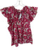 Stark X Size L Pink Cotton Floral Ruffle V Neck Front Tie Top Pink / L