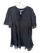 India Collection Emerson Fry Size M/L Black Cotton Tassels V Neck Dress Black / M/L