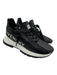Givenchy Shoe Size 37.5 Black & White Leather Upper Zipper Detail Sneakers Black & White / 37.5