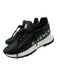 Givenchy Shoe Size 37.5 Black & White Leather Upper Zipper Detail Sneakers Black & White / 37.5