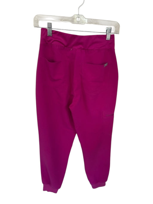 Figs Size XS Magenta Polyester Blend drawcord Zipper Pocket Cuffed Pants Magenta / XS