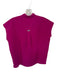 Figs Size XS Magenta Polyester Blend V Neck Pocket Short Sleeve Top Magenta / XS