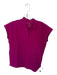 Figs Size XS Magenta Polyester Blend V Neck Pocket Short Sleeve Top Magenta / XS