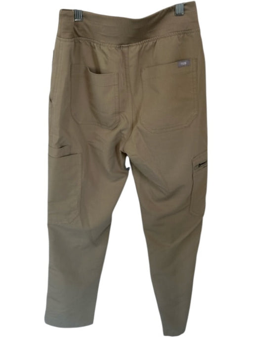 Figs Size XS Khaki Polyester Blend drawcord Zipper Pocket Wide Pants Khaki / XS