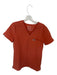 Figs Size XS Burnt Orange Polyester Blend V Neck Pocket Short Sleeve Top Burnt Orange / XS