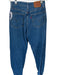 Levis Size 24 Med Dark Wash Cotton Cuffed Draw Cord Logo High Waist Pants Med Dark Wash / 24
