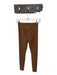Athleta Size XS Brown Polyester Blend Ribbed Back Pocket High Waist Leggings Brown / XS