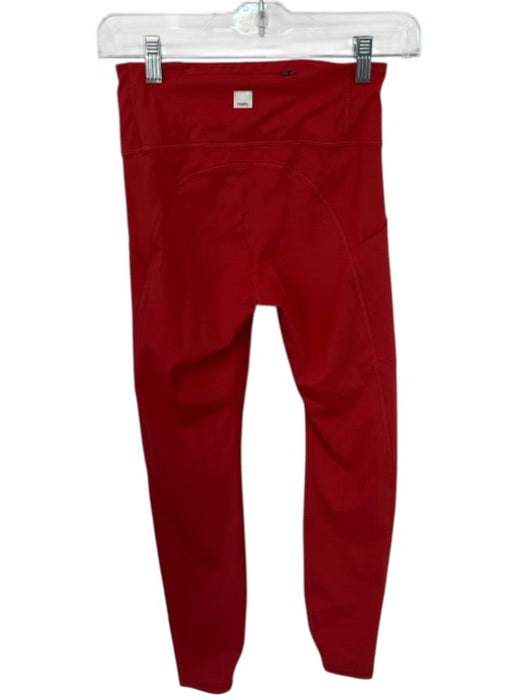 Vuori Size XS Rust Polyamide Back Zip Stitching Detail Side Pockets Leggings Rust / XS