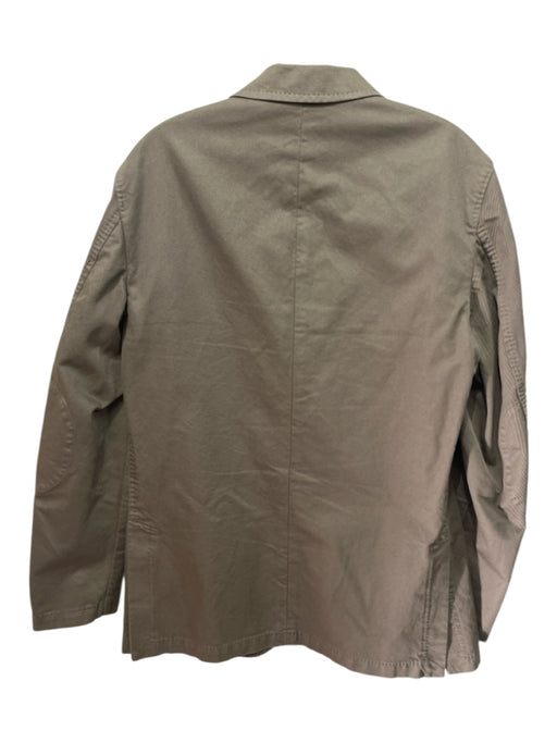 Sid Mashburn Green Cotton Blend Solid Patch Pockets 2 Button Men's Blazer Green / 52