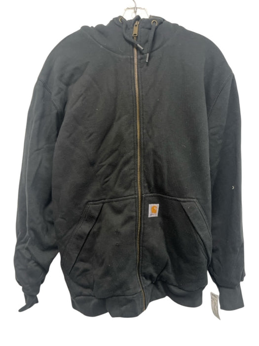 Carhartt AS IS Size M Black Cotton Blend Solid Fur Lining Men's Jacket Black / M