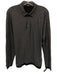 Vince Size M Dark Gray Cotton Blend Solid Polo Men's Long Sleeve Shirt Dark Gray / M