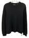 Barneys New York Size M Black Wool Blend Solid Crew Men's Sweater Black / M