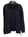 Polo Size XL Blue Cotton Solid Quarter Zip Men's Long Sleeve Shirt Blue / XL