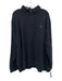 Polo Size XXL Navy Blue Cotton Solid Quarter Zip Men's Long Sleeve Shirt Navy Blue / XXL