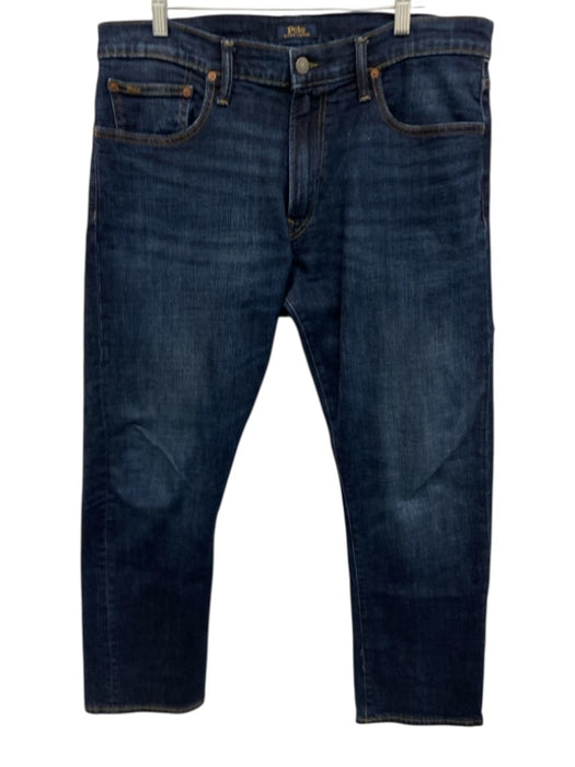 Polo Size 34 Dark Wash Cotton Solid Jean Men's Pants Dark Wash / 34