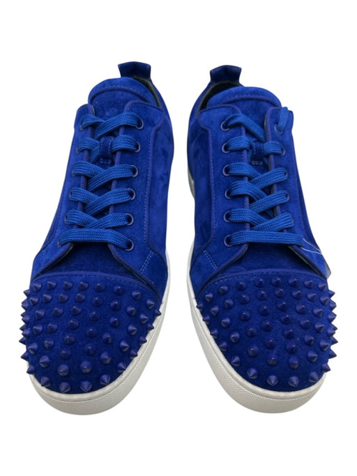 Christian Louboutin Shoe Size 45.5 Like New Blue Suede Solid Spikes Men's Shoes Blue / 45.5