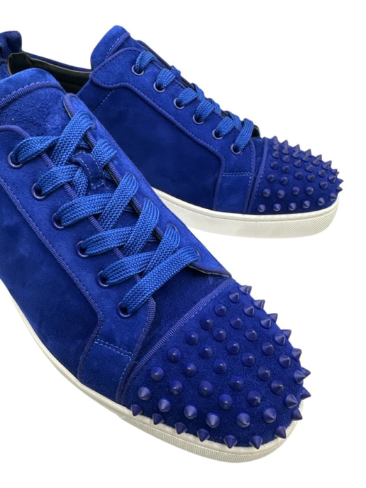 Christian Louboutin Shoe Size 45.5 Like New Blue Suede Solid Spikes Men's Shoes Blue / 45.5