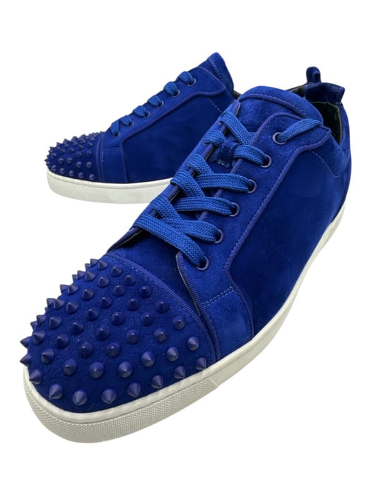 Christian Louboutin Shoe Size 45.5 Like New Blue Suede Solid Spikes Men's Shoes Blue / 45.5