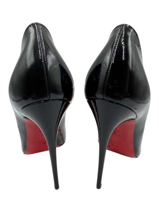 Christian Louboutin Shoe Size 36 Black Patent Leather Pointed Toe Stiletto Pumps Black / 36