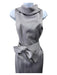 Escada Size 36 Gray Triacetate Blend Sleeveless Boat Neck Princess Seams Dress Gray / 36