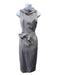 Escada Size 36 Gray Triacetate Blend Sleeveless Boat Neck Princess Seams Dress Gray / 36