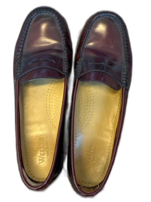 Weejuns Shoe Size 10 Burgundy Leather Penny Loafer Men's Loafers Burgundy / 10