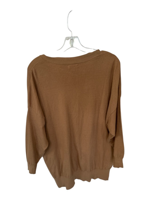 Mersea Size One Size Brown Viscose Blend Button Up Pockets Long Sleeve Cardigan Brown / One Size
