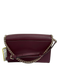 Kate Spade Maroon Brown Leather Flap Magnetic Snap Closure Removable Strap Bag Maroon Brown