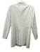 Zara Size L White Polyester Blend Long Sleeve Double Breasted Button Front Dress White / L