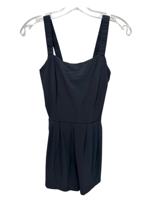 Vuori Size XS Gray Sleeveless Pleated Smocked Back Romper Gray / XS