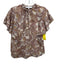 Intermix Size S Beige & Yellow Silk Ruffle Short Sleeve Paisley Print Top Beige & Yellow / S