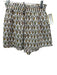 Boteh Size 0 Green, Yellow, White Cotton Elastic Drawstring Waist Shorts Green, Yellow, White / 0