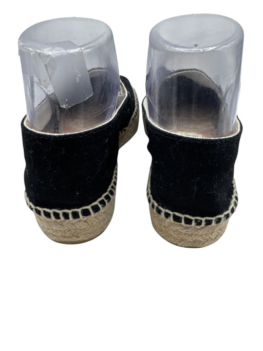 Castaner Shoe Size 37 Black & Beige Canvas Espadrille Slip On Flats Black & Beige / 37