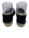 Castaner Shoe Size 37 Black & Beige Canvas Espadrille Slip On Flats Black & Beige / 37