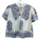 Victoria Dunn Size XS Blue, Purple, White Cotton Short Sleeve Floral Top Blue, Purple, White / XS