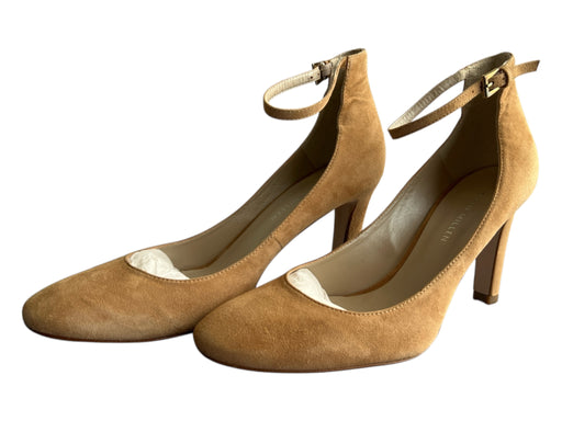 Karen Millen Shoe Size 40 Camel Suede Round Toe Ankle Strap High Heel Shoes Camel / 40
