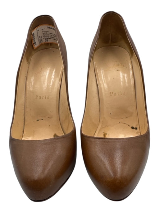 Christian Louboutin Shoe Size 39 Brown Leather Almond Toe Closed Toe Pumps Brown / 39