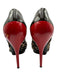 Versace Shoe Size 38 Brown & Red Pony Hair Pointed Toe Leopard Patent Pumps Brown & Red / 38