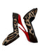Versace Shoe Size 38 Brown & Red Pony Hair Pointed Toe Leopard Patent Pumps Brown & Red / 38
