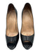 Christian Louboutin Shoe Size 39 Black Leather Peep Toe Platform Pumps Black / 39