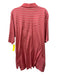 Peter Millar Size XL Red & Blue Cotton Striped Polo Men's Short Sleeve Red & Blue / XL