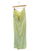 Majorelle Size XL Yellow Polyester Sleeveless Pleated Back Zip Gown Yellow / XL