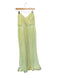 Majorelle Size XL Yellow Polyester Sleeveless Pleated Back Zip Gown Yellow / XL