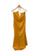 Lovers + Friends Size XL Marigold Polyester Halter Neck Open Back Side Zip Gown Marigold / XL