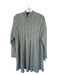 Free People Size M Gray Nylon Long Sleeve Turtleneck Knit Dress Gray / M